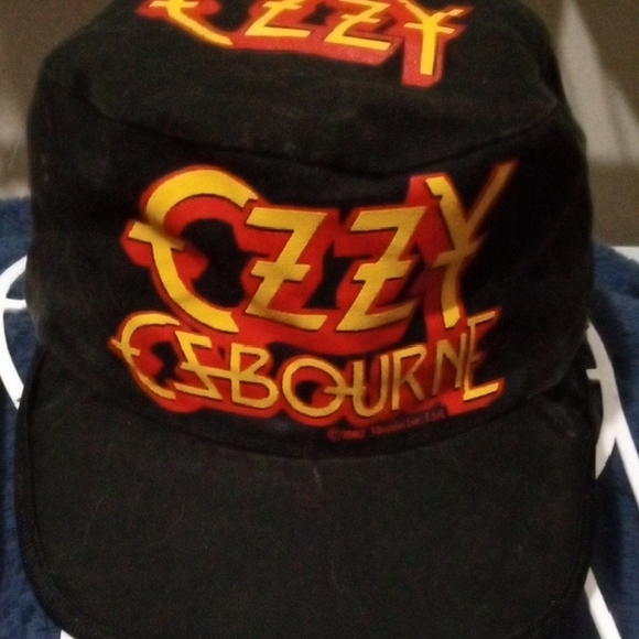 Black Cap 1982 Ozzy Osbourne Diary Of A Madman Tour Used Condition - Picture 4 of 4